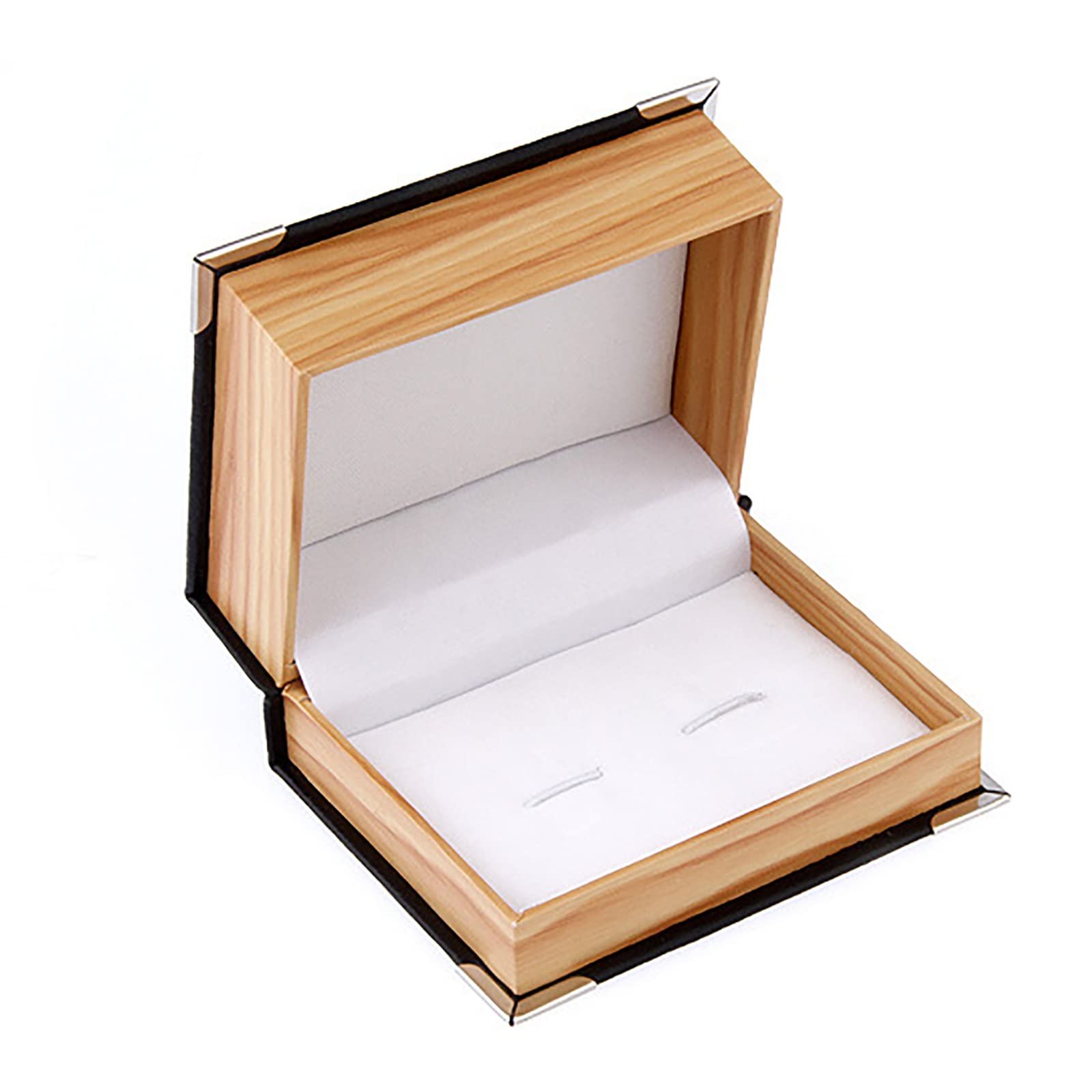Boîte à Boutons de Manchette en Cuir PU, boîte d'emballage pour Boutons de Manchette pour Affaires de Mariage (Noir 8,7 x 6,8 x 4 cm) (Noir 8,7 x 6,8 x 4 cm)