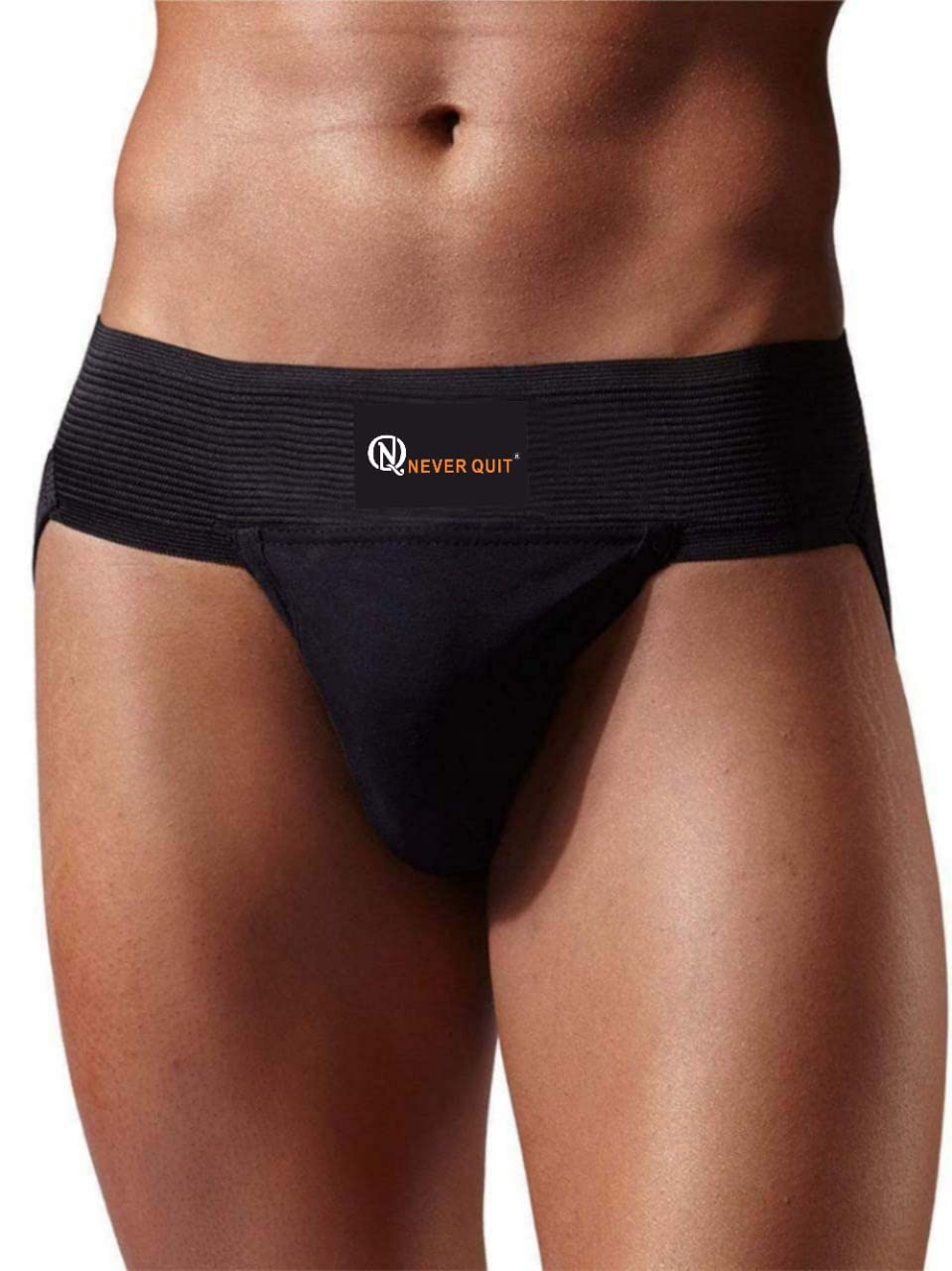 never quit Champs Fighter Back Cover Supreme Gym Cotton Supporter with Cup Pocket Athletic Fit Brief-picture-46