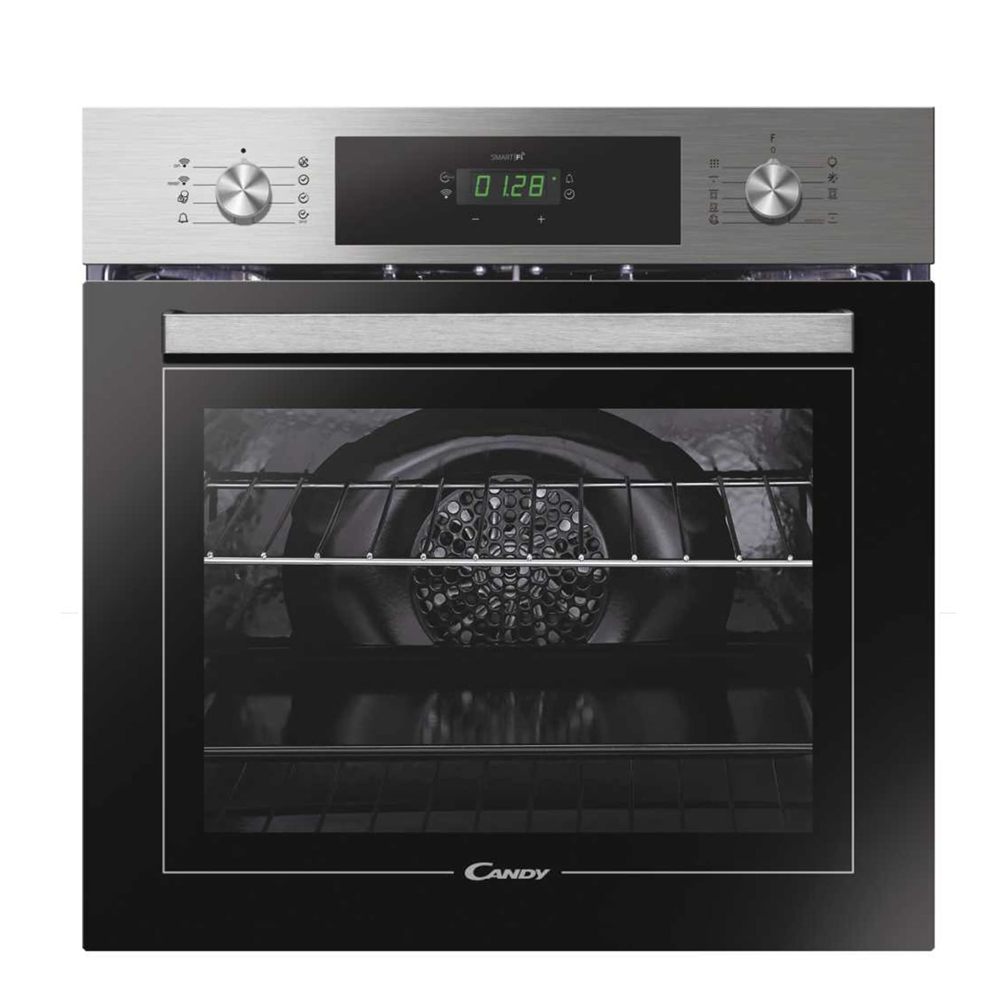 Candy FCT886X WF DE Einbaubackofen Pyrolyse und Aquactive Reinigung 70 Liter
