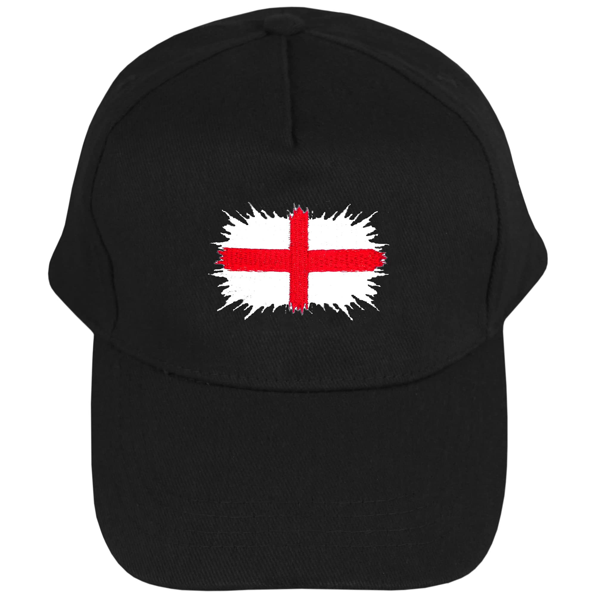 TeddyTs Black England Flag Adjustable Baseball Cap