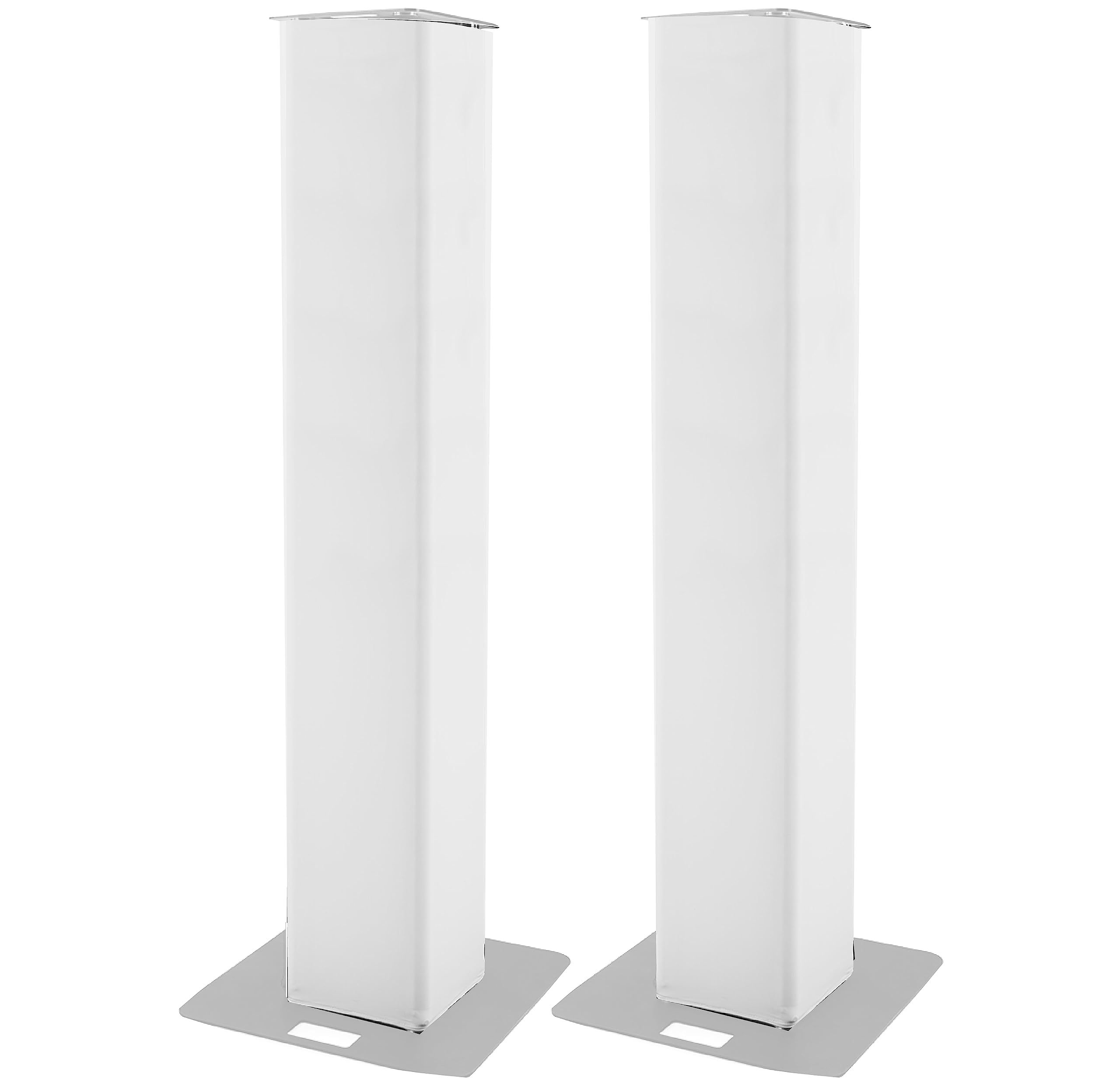 Coppia di fodere per totem in spandex, copertura truss 30x30 cm, scelta di 4 altezze (200 cm di altezza, bianco)