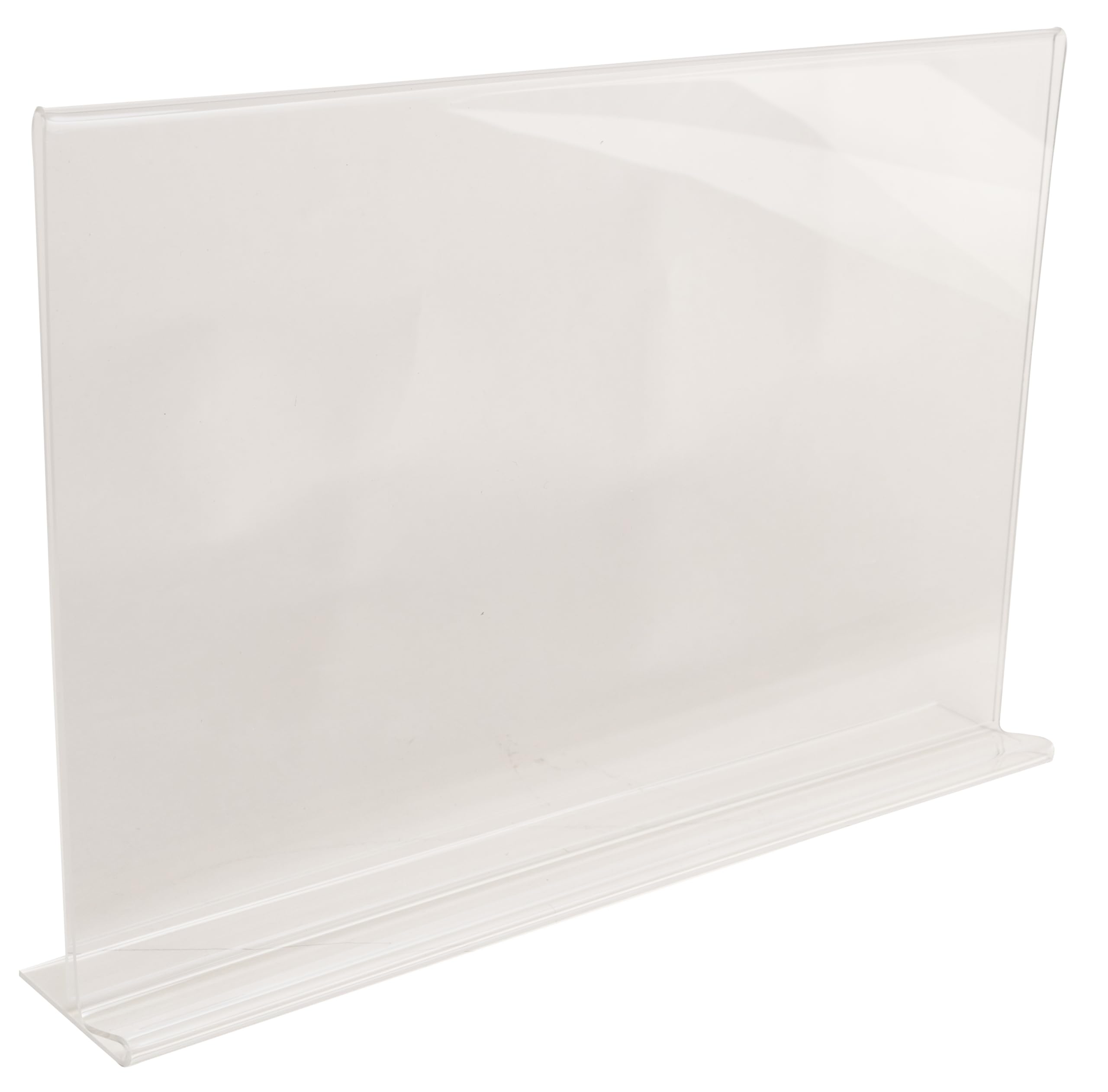 Exacompta Porte-visuels droits horizontaux A4 PMMA Cristal 30x5,5x21,5cm Carton de 10