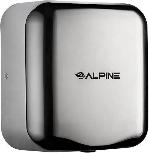 Alpine - Secador de manos automático comercial - Secador de manos de aire de alta velocidad para el hogar, restaurante, baño y zonas de alto