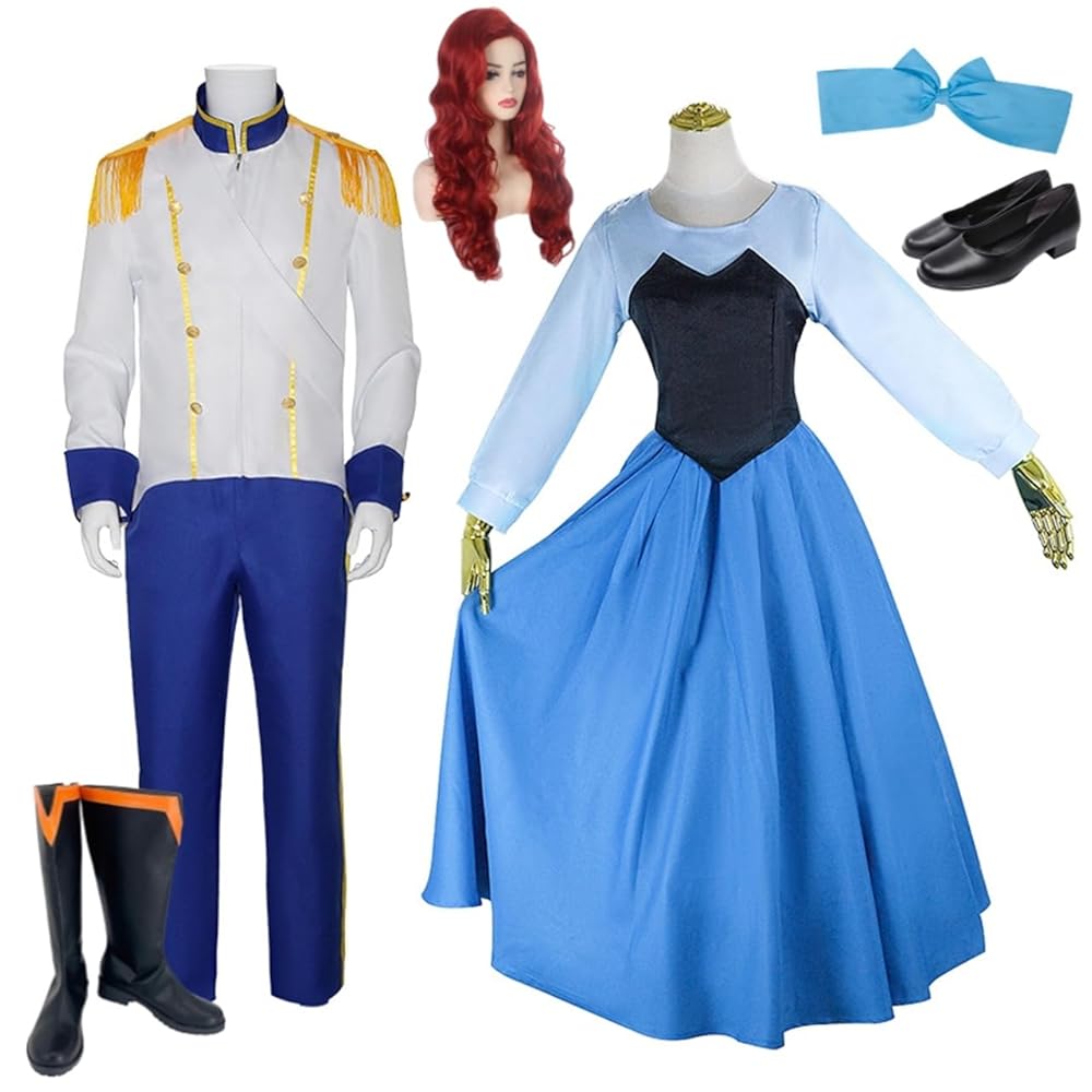 【ウィッグ付き】リトルマーメイド エリック 衣装 仮装セット Amazon.co.jp: [Senyah] リトルマーメイド アリエル プリンセス