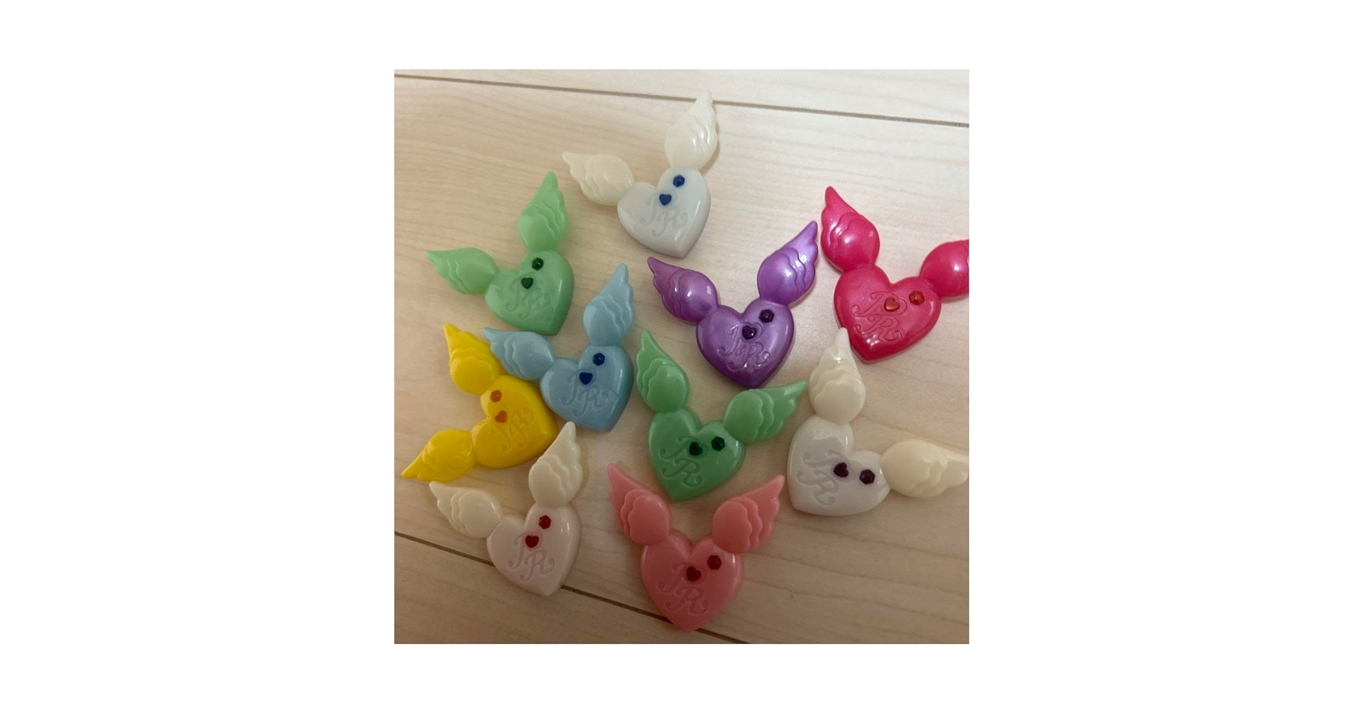 プリティーリズム　プリズムストーン　羽根付き　リボン付き 63個 プリティーリズム プリズムストーン 羽根付き リボン付き 63個