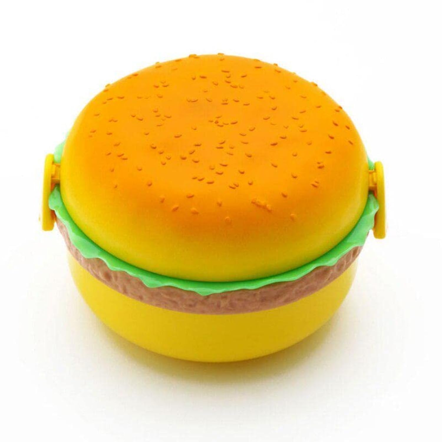 Amitasha 2 Layer Plastic Burger Shape Lunch Box Tiffin