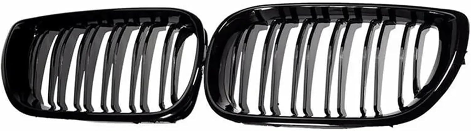 Car Front Bumper Kidney Hood Grille Racing Grill Black Compatible with BMW E46 4-Door Touring Saloon 2002 2003 2004 2005(Black)