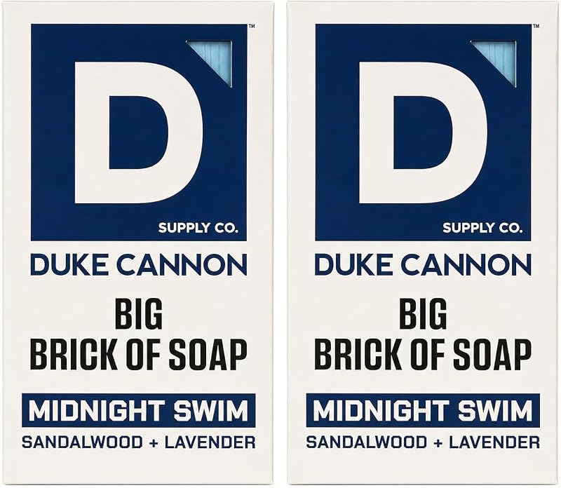 Duke Cannon Supply Co Sabonete em Barra Midnight Swim com Sândalo e Lavanda, 283 g