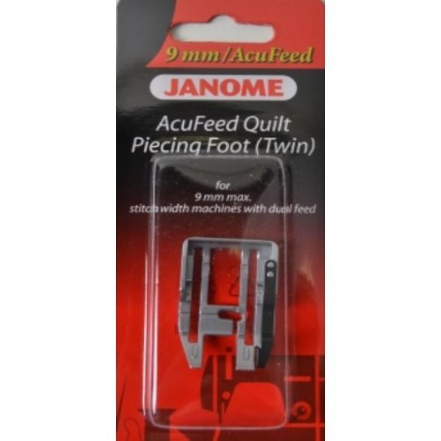 Janome Acufeed Quilt Piecing Foot (Twin) For 9Mm Machines