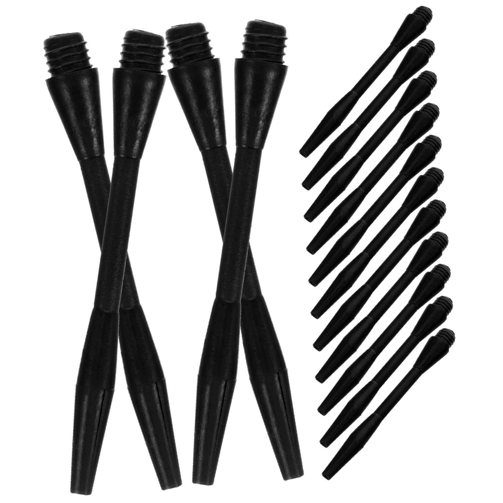 Abaodam 2sets Shafts Replacement Nylon Shafts Thread Stems for Outdoor and Competitive Play 50pcs*2