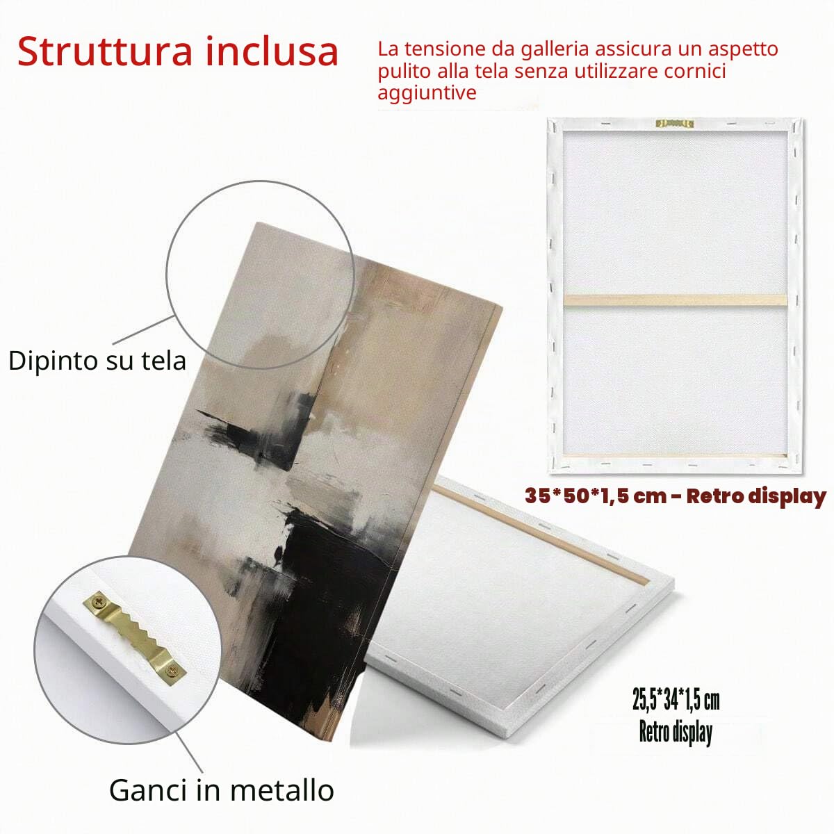 YUSUZHU Quadro su tela Japandi con luna verde salvia - Grande decorazione panoramica per la decorazione del letto. Immagini, dipinti, poster, stampe murali (40x120 cm/cornice interna)