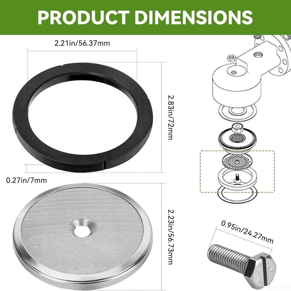 Anillo de Silicona y para filtro para Máquina Café para oscar