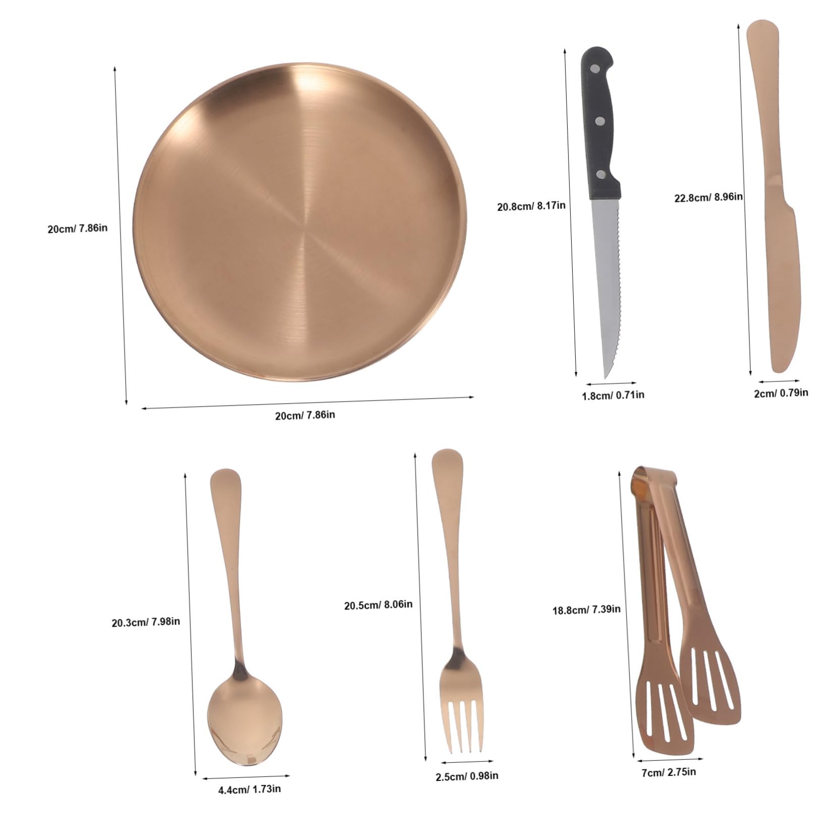 NOLITOY Edelstahl Camping Besteck mit Aufbewahrungstasche Inklusive Servierlöffel Suppenlöffel Campinggabel für Outdoor Picknick und Reisen