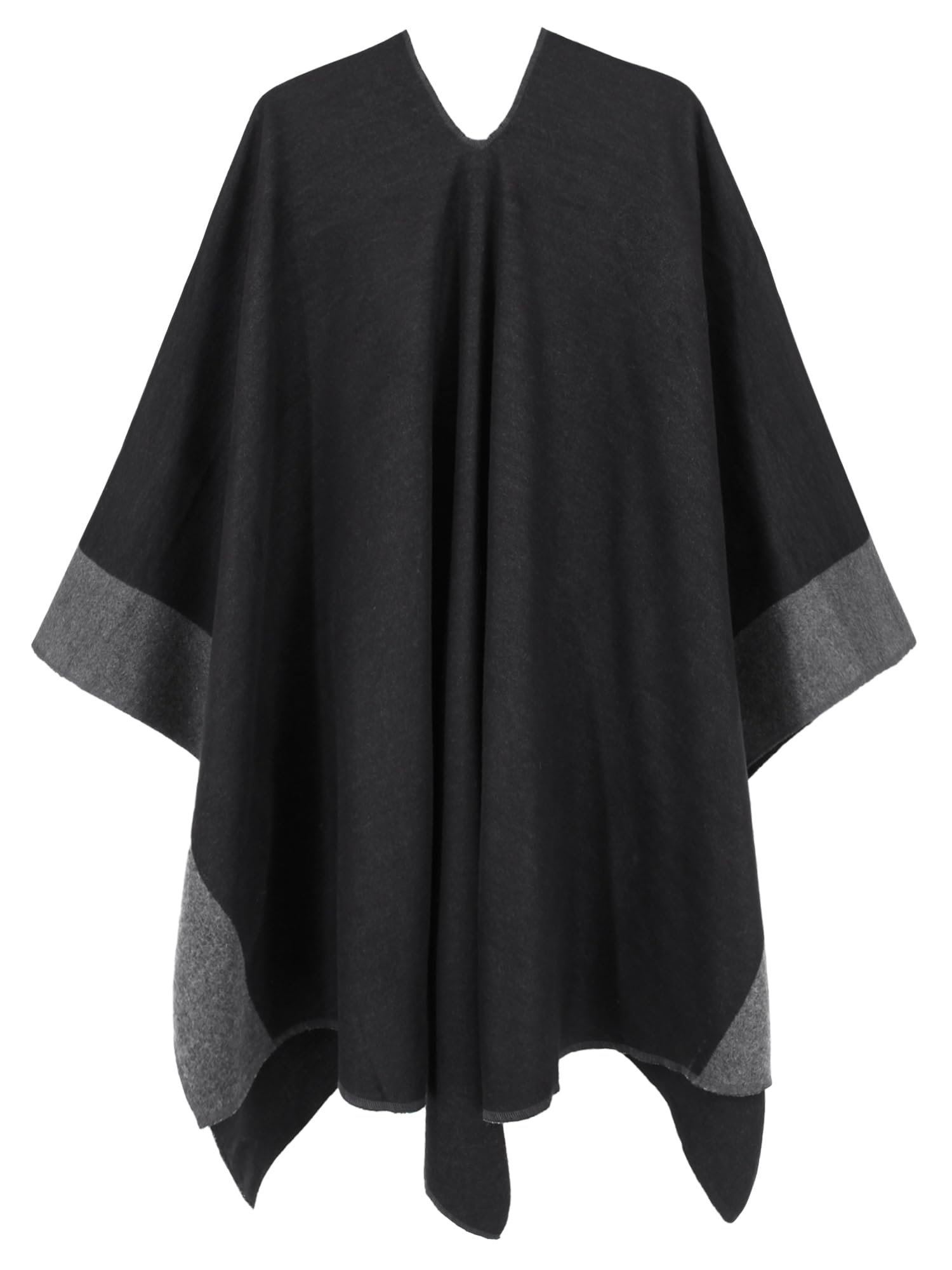 Moss Rose Women's Shawl Wrap Poncho Ruana Cape Open Front Cardigan