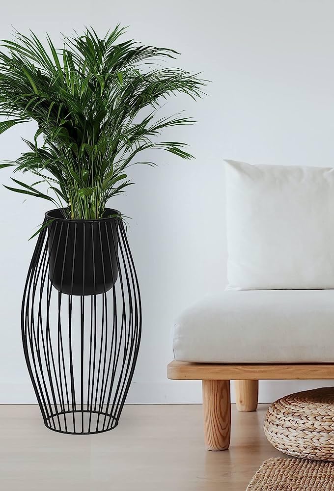 AA-SONS Black Wire Planter Pot with Stand Indoor Outdoor Plant Container Set Plant Container Set (Metal) (B0CC932FFG) Amazon Price History, Amazon Price Tracker