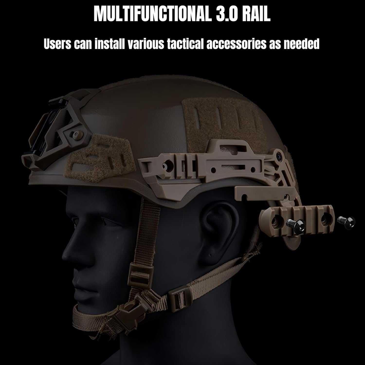 Casco tattico W.endy Team 3.0 versione semplificata per caccia, tiro, softair, casco protettivo, equipaggiamento per addestramento al combattimento