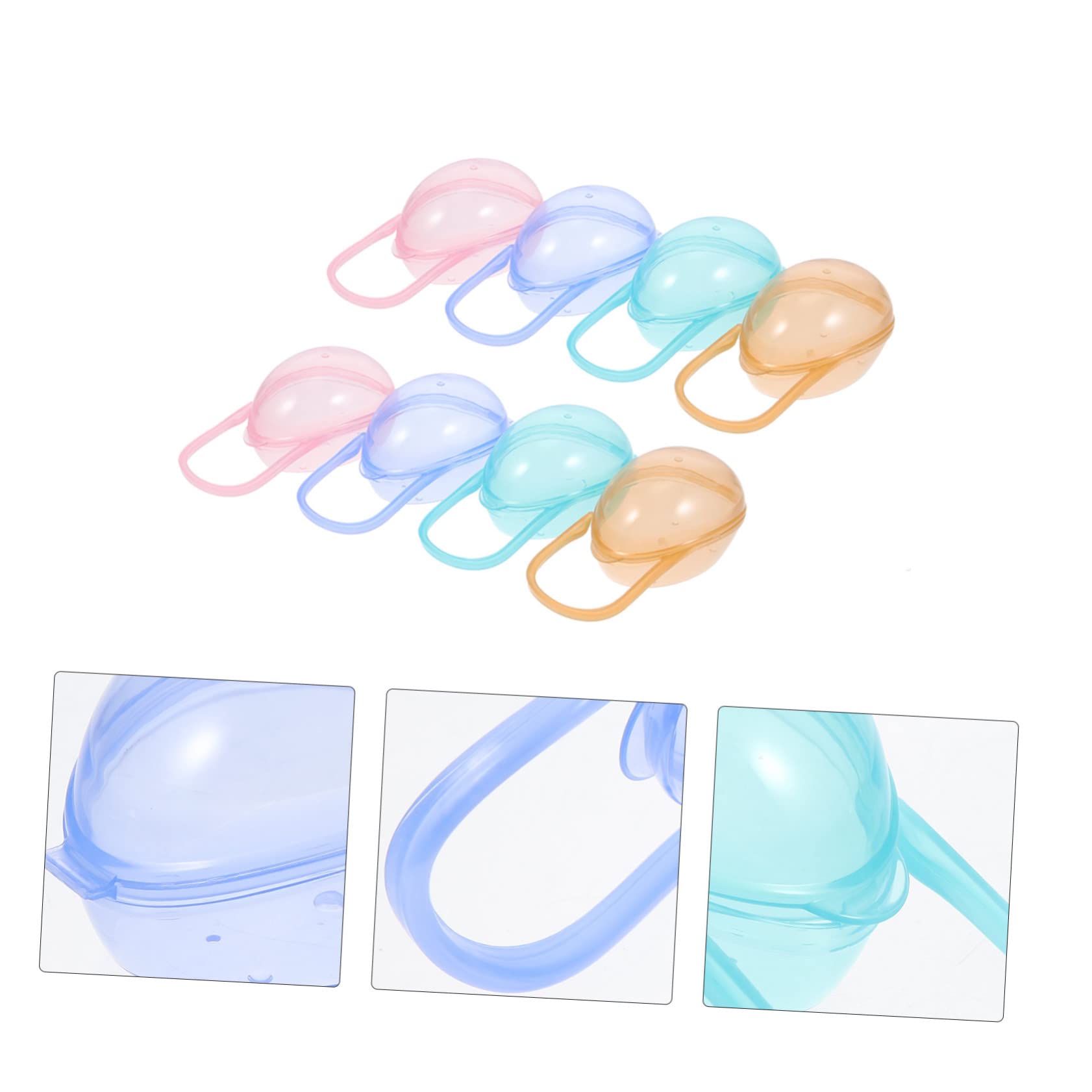 BESPORTBLE 8Pcs Portable Pacifier Holder Case Lightweight Storage Containers for Pacifiers Travel Friendly Design Durable and Easy to Carry Present for Parents