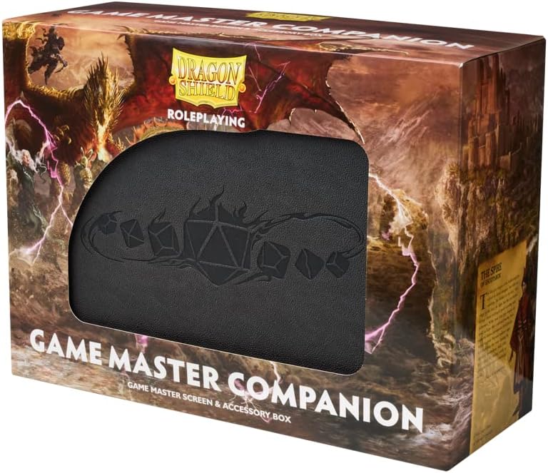 Dragon Shield RPG – Game Master Companion: Iron Grey - Durable & Sturdy – Screen & Accessory Box – Dungeon Master Accessory - Tabletop RPG TTRPG – Dungeons & Dragons DND D&D (AT-50010)