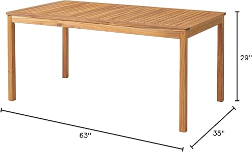 Miniatura 10 de Alaterre Furniture, Okemo Acacia Wood Outdoor Dining Set, 63" W, Natural
