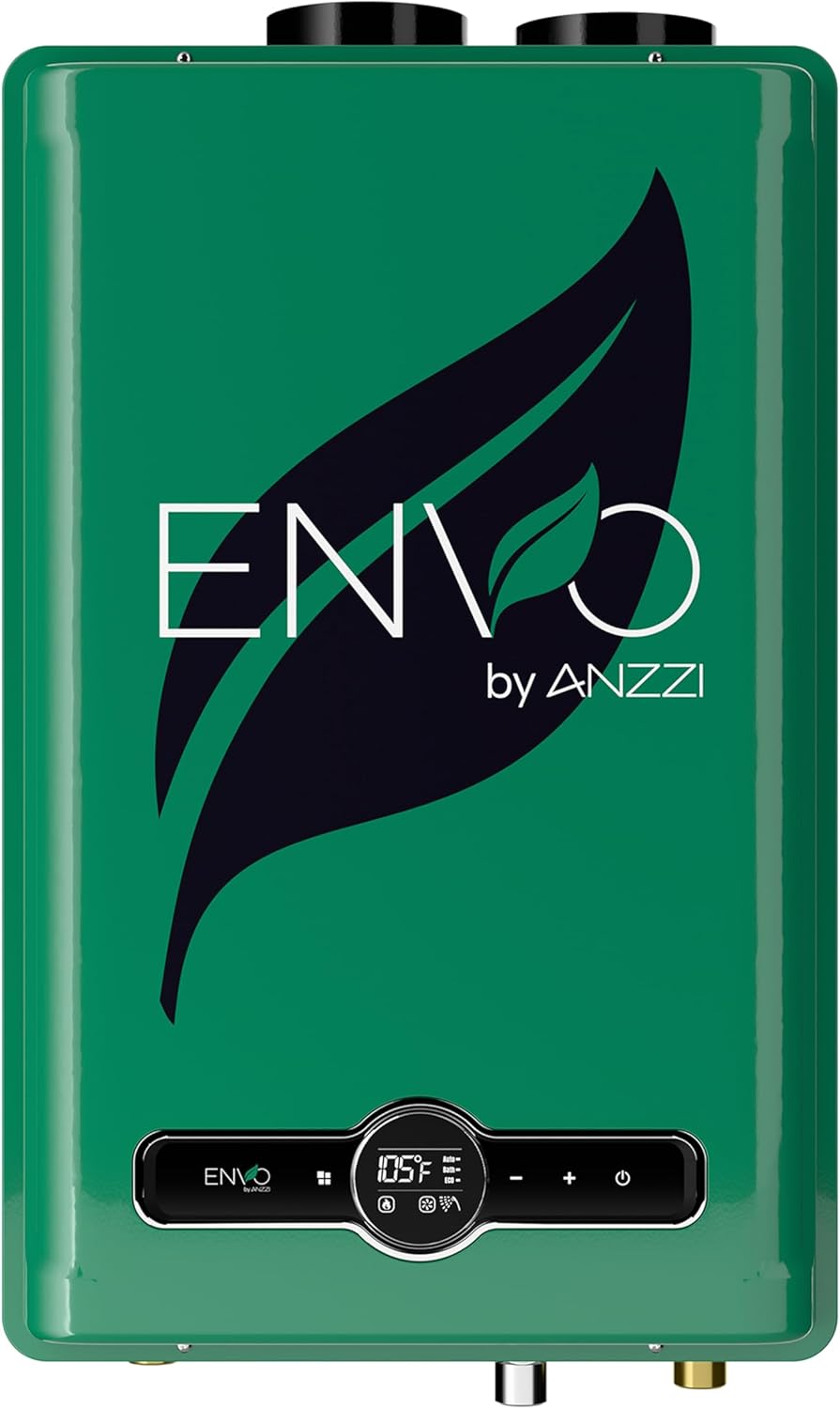 ANZZI - ENVO 199,000 BTU Natural Gas Tankless Water Heater with Copper Heat Exchanger & Safety Features