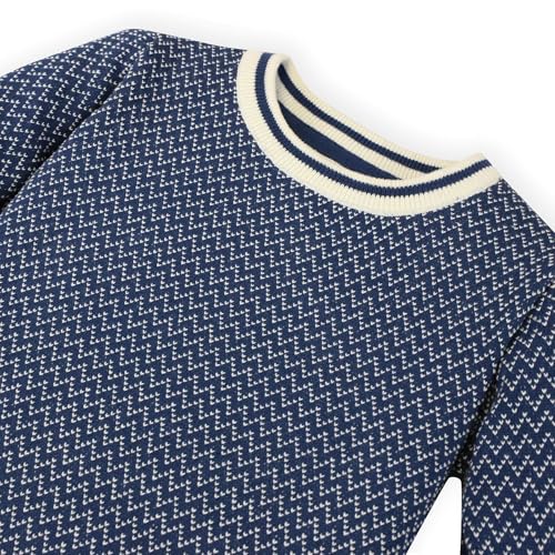 Image of Hope & Henry Boys' Long Sleeve Crew Neck Pullover Sweater