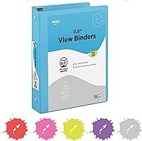 Vista 15 de Carpeta de 3 pulgadas con 3 anillas, color negro, con anillas inclinadas en D de 3 pulgadas, cubierta transparente con 2 bolsillos interiores