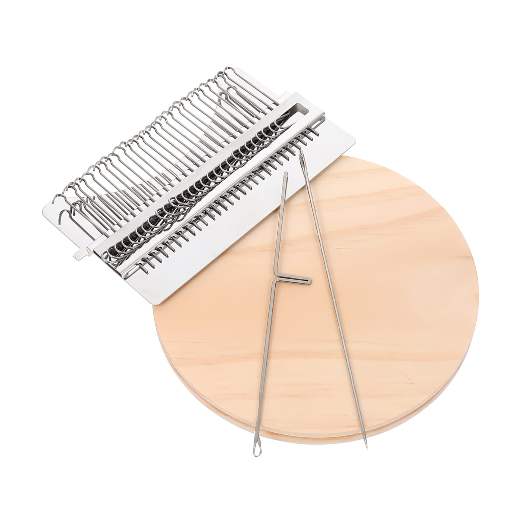 HOMSFOU Hand-Knitting Loom DIY Wooden Knitting Machine Tools Mini Loom for Weaving Educational Toy for Boys and Girls Birthday Present