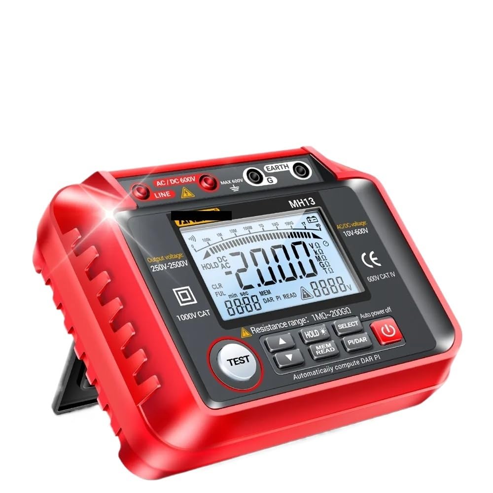 MH13 Insulation Megohmmeter 2000 Counts Ohm Voltage Tester Digital Multimeter Resistance Meter Tool