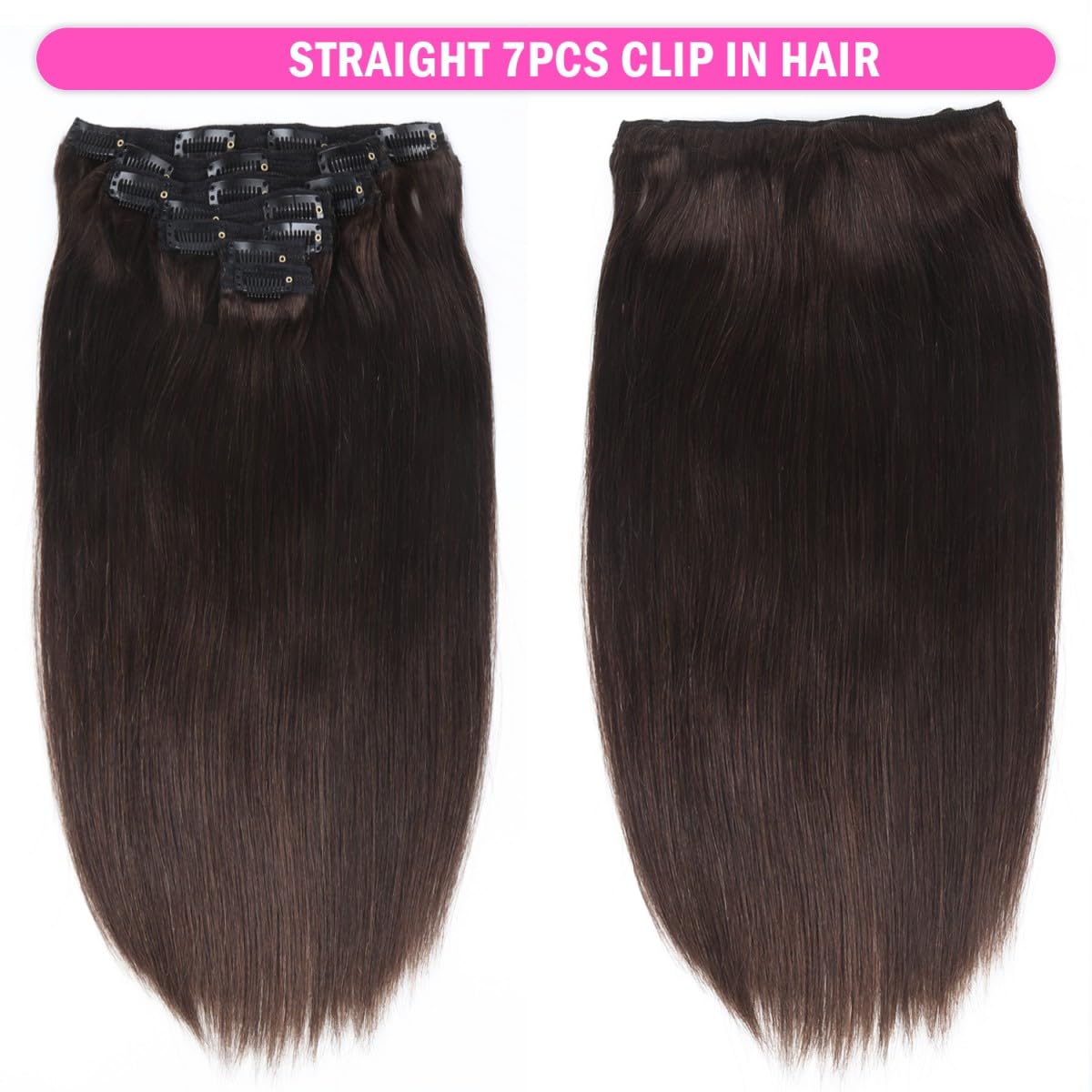 Unipearl 100% Remy Human Hair Clip in Extensions - Image 2