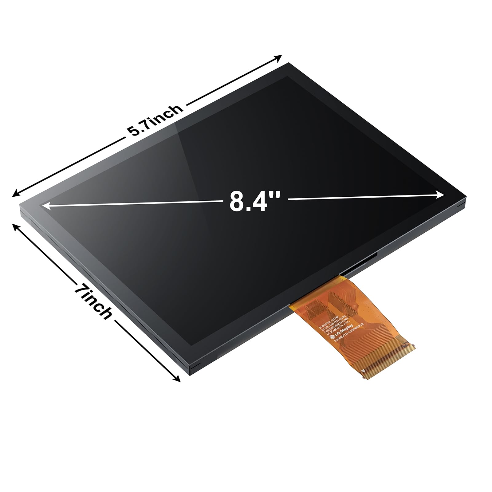 LA084X01(SL)(03) Uconnect 8.4 '' sostituzione schermo aggiornato, 8.4 Uconnect 4C UAQ/UAS Gel Free Display LCD Touch Screen Digitizer sostituzione per 17-22 RAM 1500 2500 3500/Dodge/Jeep/Chrysler
