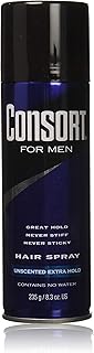 Consort For Men Hair Spray Unscented Extra Hold 8.30 oz (Pack of 3)