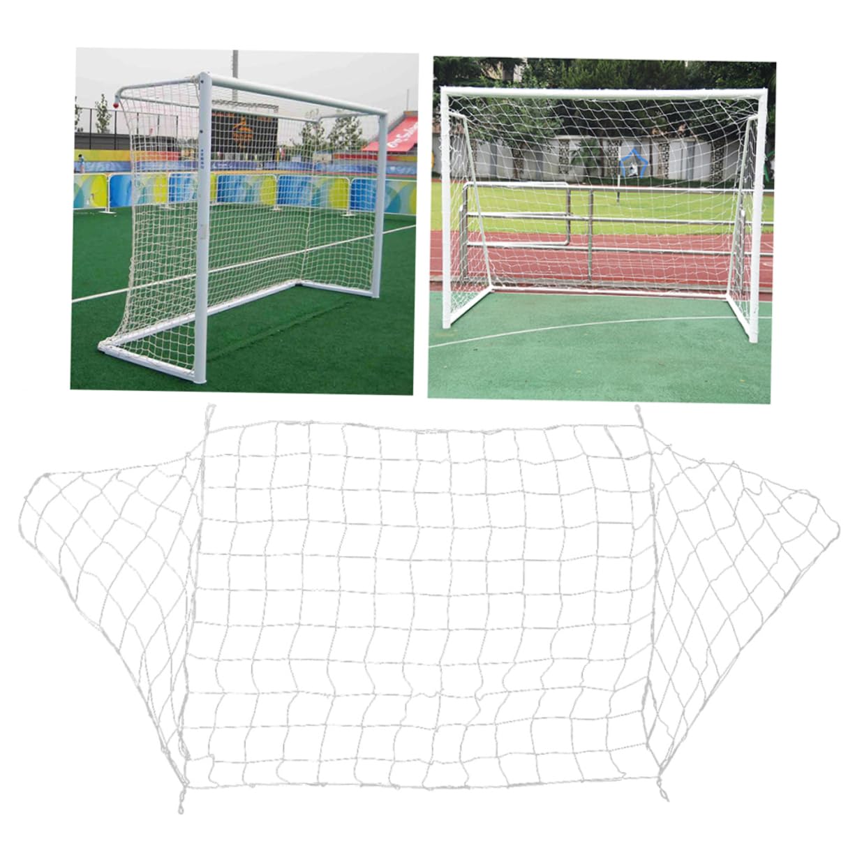 Abaodam 2pcs Durable Football Soccer Goal Net Outdoor Sports Training Match Accessories for School Use Fits Players Design for Performance