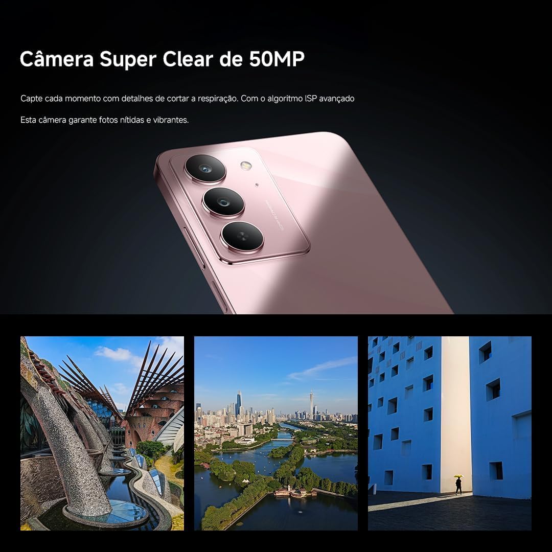 Celular Realme C75x 6GB de RAM/128 GB NFC, Rosa, RMX5020
