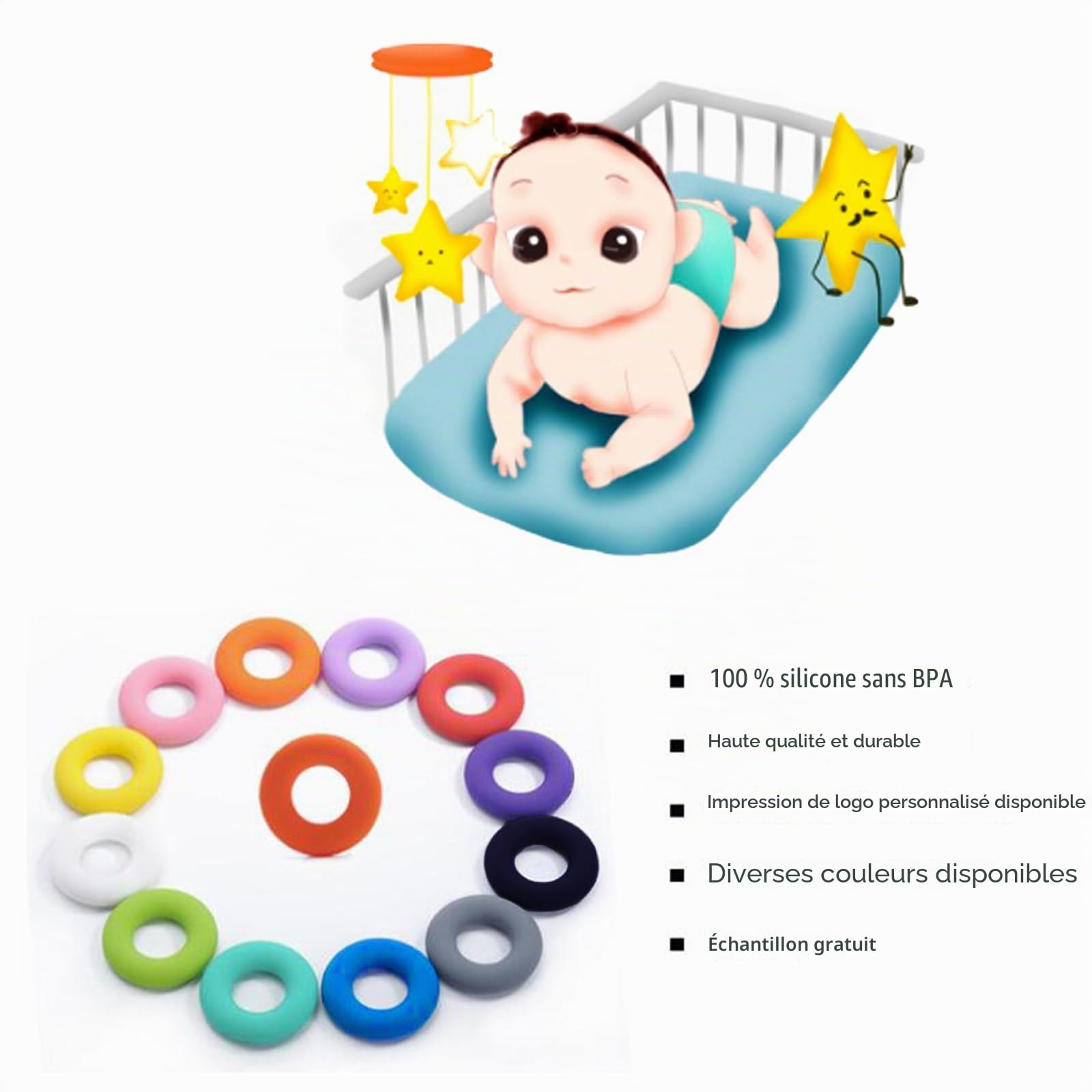 Lot de 5 colliers sensoriels à mâcher pour adultes, jouets à mâcher en silicone pour enfants autistes souffrant de mastication, de TDAH, SPD ou besoins spéciaux, réduit l'anxiété Lot de 5 colliers sensoriels à mâcher pour adultes, jouets à mâcher en silicone pour enfants autistes souffrant de mastication, de TDAH, SPD ou besoins spéciaux, réduit l'anxiété
