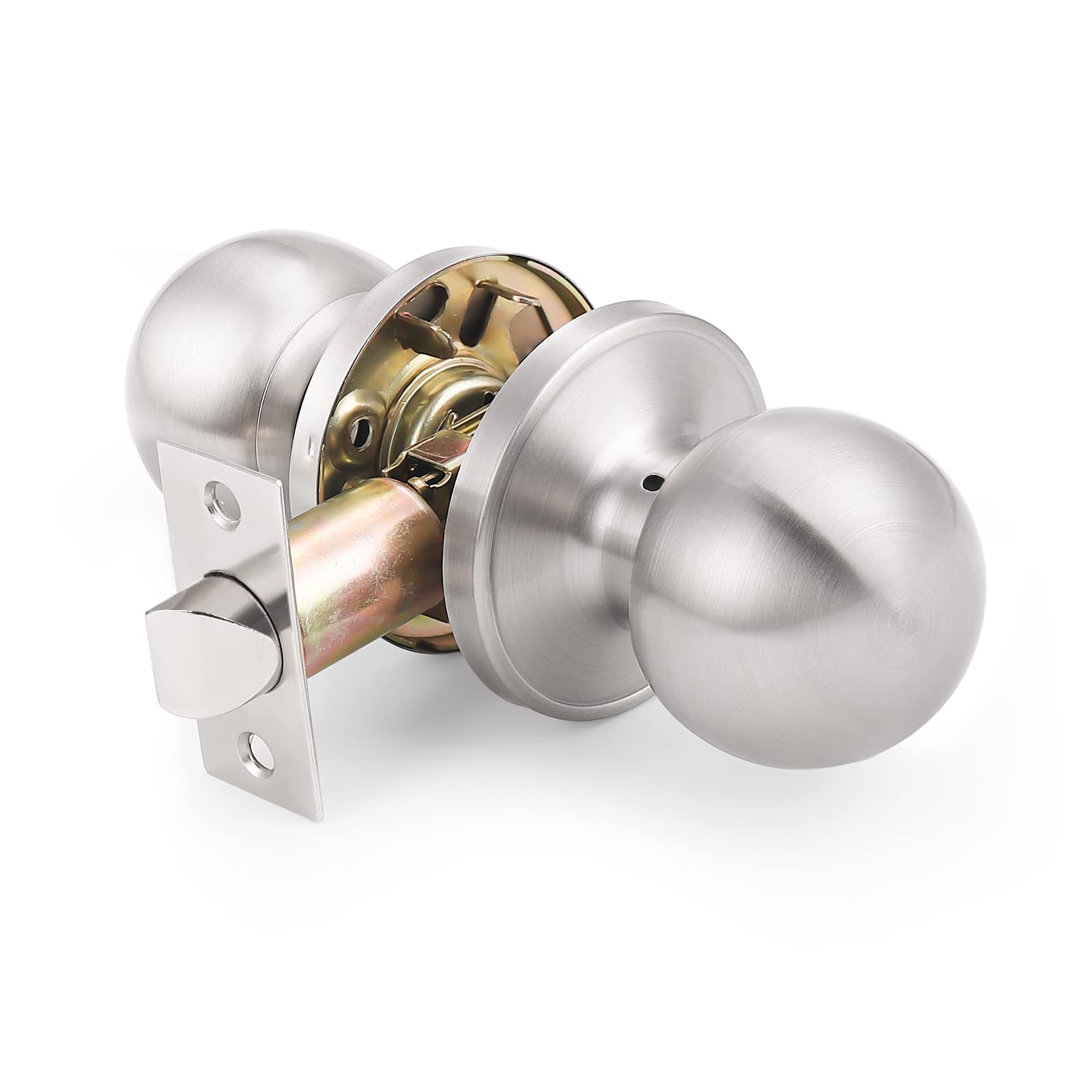 Probrico Brushed Nickel Privacy Interior Door Levers Heavy Duty Door Handle - View #5