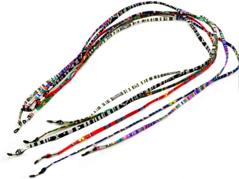 YAKEFEI Ethnic Pattern 6mm Rope Sunglasses Neck Cord Strap Eyeglass String Holder