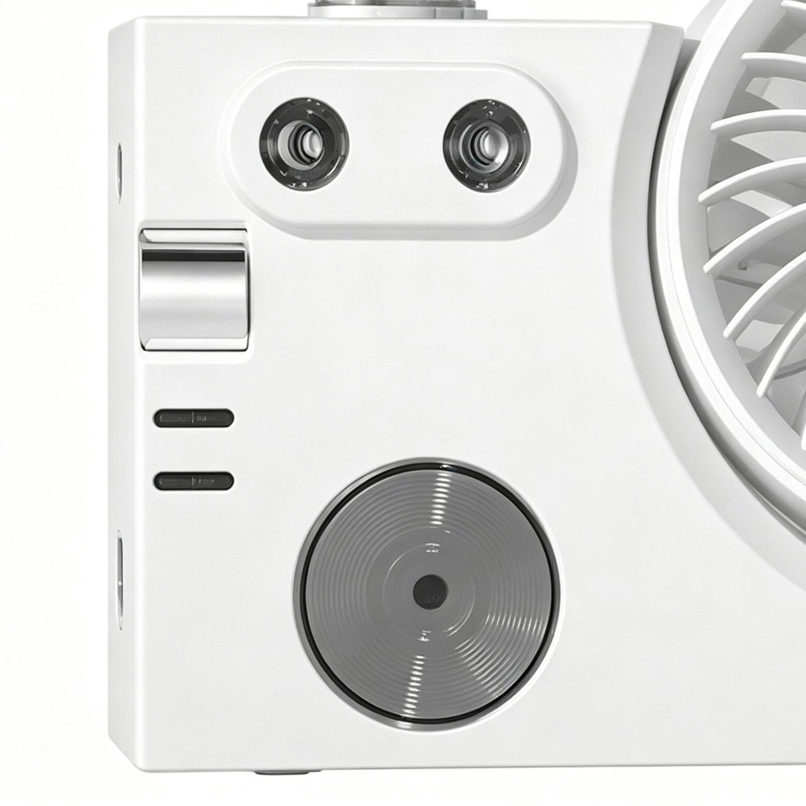 Ventilateur avec Fonction Brumisation Refroidisseur Rechargeable par USB | Ventilateur Brumisant Portatif pour Chambre à Coucher Dortoir Bureau Estival Maison Intérieur Bureau