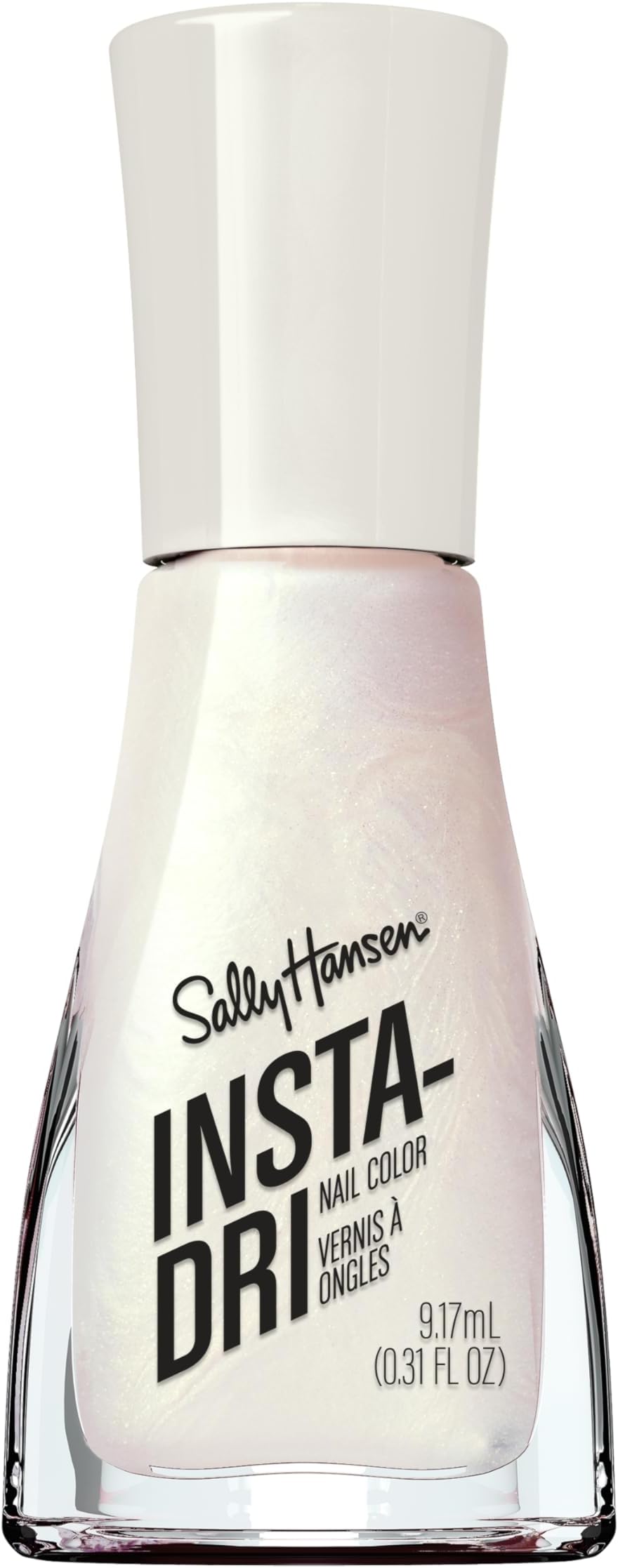 Insta-Dri Nail Polish | Quick Dry, Long Lasting, Streak-Free Shine | Semi-Opaque, Shimmer | 61 Silk is… | Milky White Nail Color