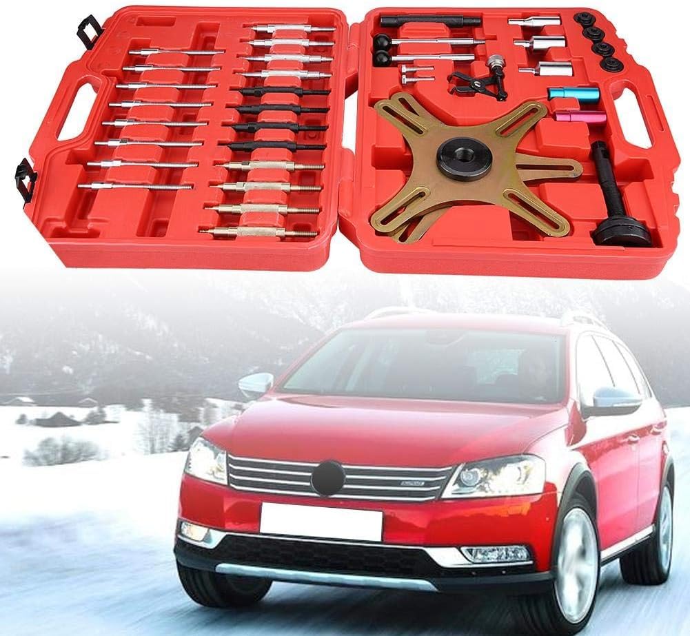 Kit 38 Pezzi Attrezzo Allineamento per Montaggio e lo Smontaggio della Frizione Kit di attrezzi Centraggio Frizione Autoregolante SAC in Valigetta