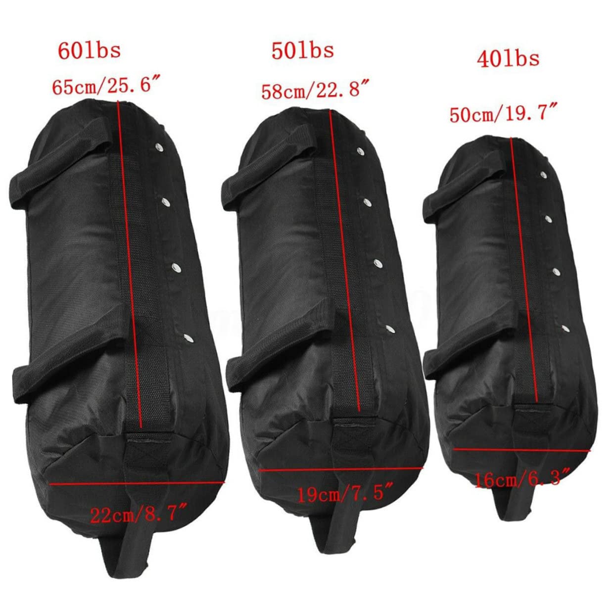 Abaodam Oxford Cloth Weightlifting Sandbags 60lbs Exercise Sandbags 4 Handles Fitness Training Home Gym Cross-Training