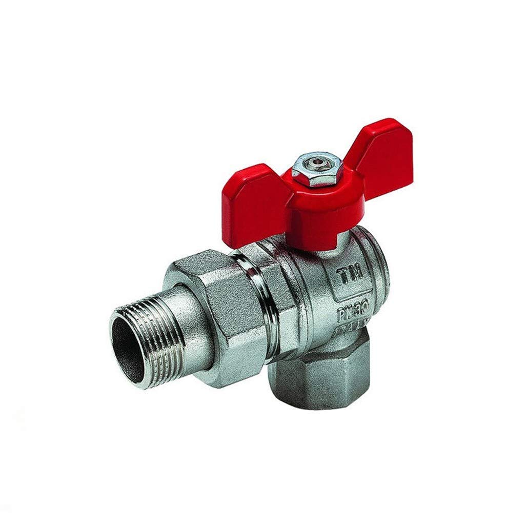 Valvola Squadra 3/4" Maschio/femmina Con Leva Farfalla Tiemme