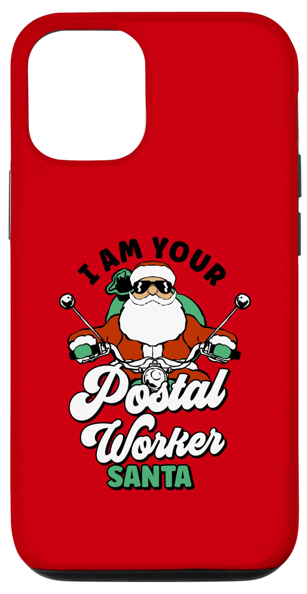 iPhone 14 Pro Postal Worker Santa Funny Christmas Design Case