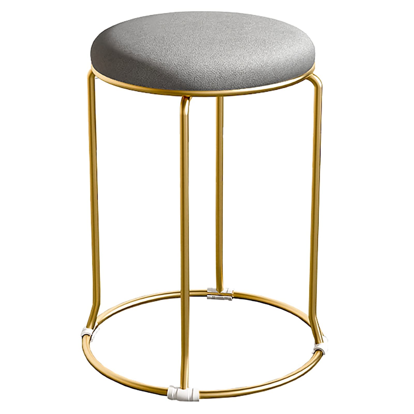 Pouf rond en métal gris : sublimez votre chambre ou votre salon