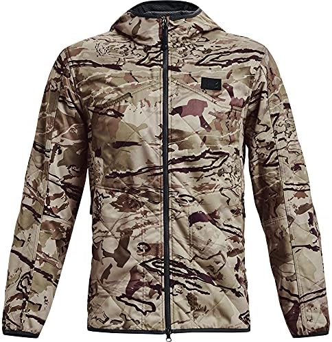 Under Armour mens Brow Tine ColdGear Infrared Jacket , Ua Barren Camo (999)/Black , Large