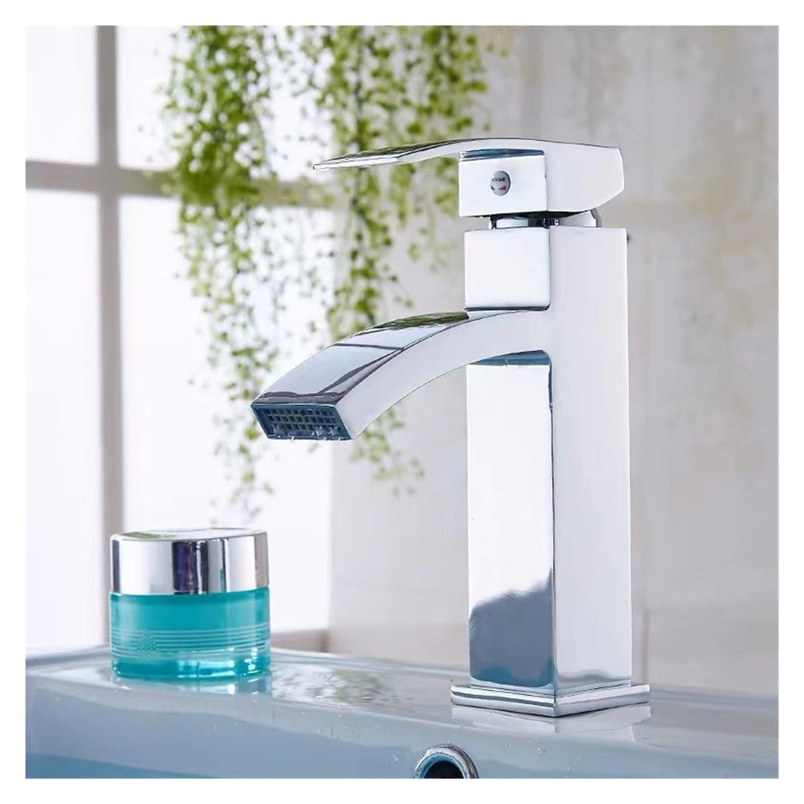 Robinet cascade noir anti-trace pour lavabo de salle de bains et vasque à poser 3310