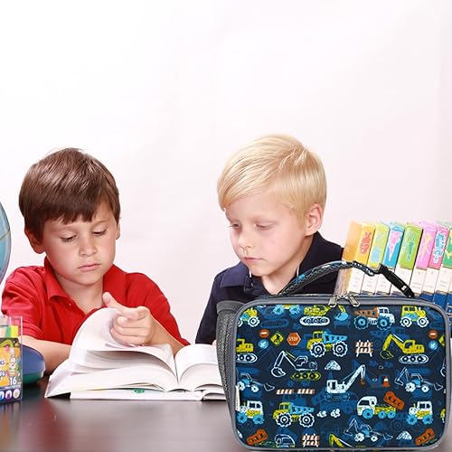 Miniatura 6 de Lonchera aislada para la escuela, bolsas de almuerzo térmicas reutilizables duraderas y congelables para niños, niñas, niños, hombres, mujeres - Kit