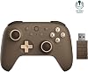 AKNES 8Bitdo Ultimate 2C Wireless Game Controller for Windows PC and Android, with Hall Effect Joysticks and Hall Triggers, 1000Hz Polling Rate, Remappable L4R4 Bumpers Brownie