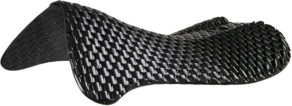 Acavallo Respira Air Release Soft Gel Pad & Back Riser Black, One Size