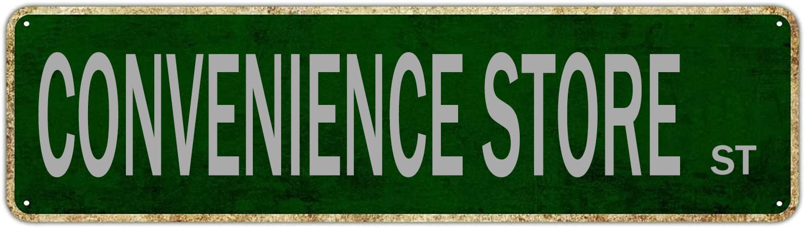 Convenience Store St Retro Tin Signs Funny Aluminum Metal Sign Home Decor Front Door Garden Yard Wall Pub Club Hanging Decor 4x16 Inch