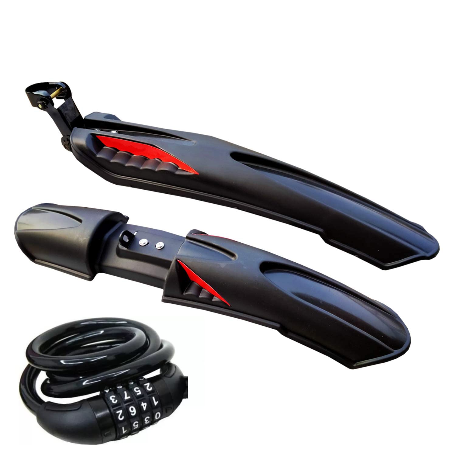 ABC AMOL BICYCLE COMPONENTS Bicycle Front & Rear Dual Tone Mudguard + 1 Cycle Chain Lock (B0BM7XHK75) Amazon Price History, Amazon Price Tracker